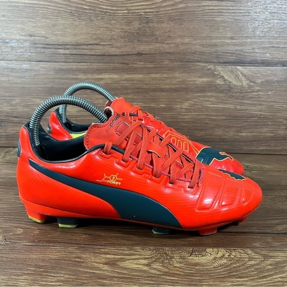 Puma Evo Power 3 Orange Soccer Cleats Men’s Size 7 Athletic Shoes - Picture 10 of 10